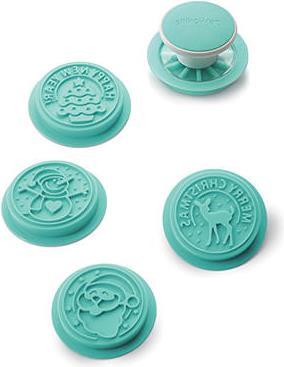 Actual product image Silikomart Xmas Stamp Set 4 Silicone Mould