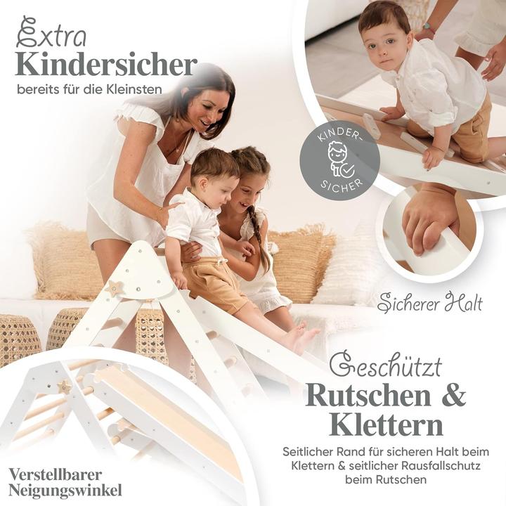 Produktbild Kids Woody Star Kletterdreieck mit Rutsche