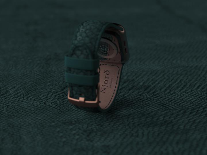 Image du produit Njord Jord Watch Strap For (44 mm, 45 mm, Cuir végétalien, Cuir de saumon, Fermeture en acier inoxydable)