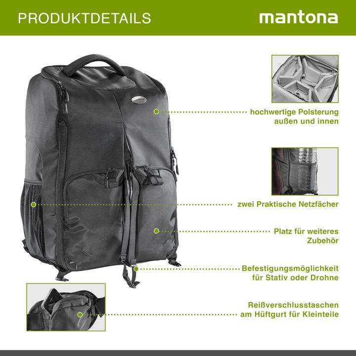 Produktbild mantona Drohnen Rucksack universal (Drohnen Rucksack)