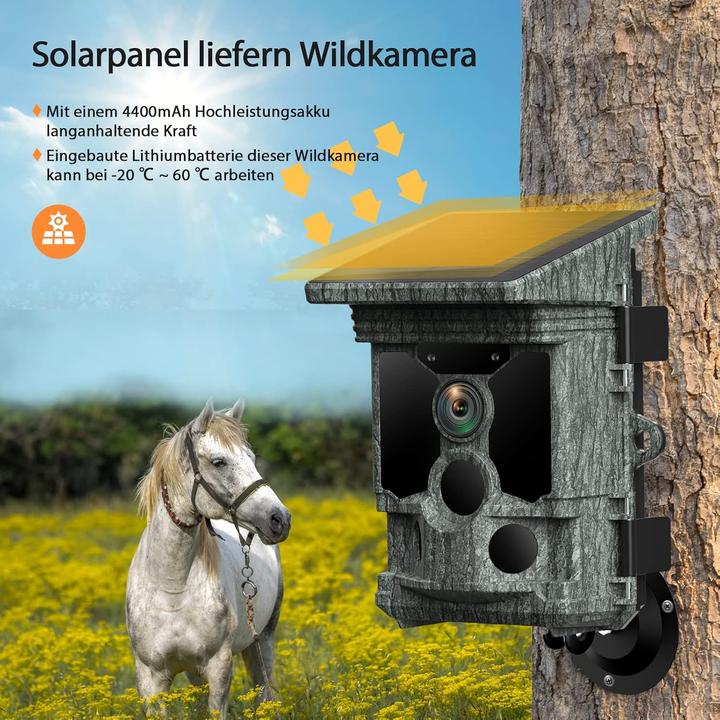Image du produit Voopeak Wildkamera TC08 mit Solar