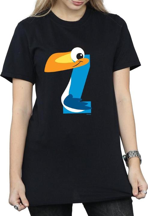 Actual product image Disney Womens/Ladies Alphabet Z Is For Zazu Cotton Boyfriend T-Shirt (S)