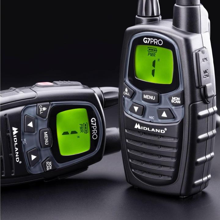 Image du produit Midland G7 Pro Single PMR + LPD radio with 16 channels (10 km)