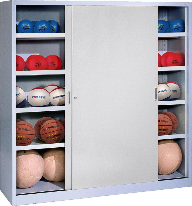 Produktbild C+P Ballschrank (HxBxT: 195x120x40 cm, mit Vollblech-Schiebetüren, Typ 4)