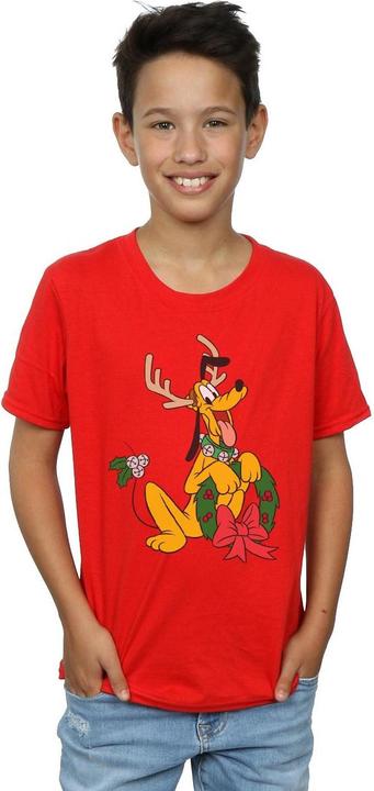 Immagine prodotto Disney Pluto Christmas Reindeer Maglietta Ragazzi (140, 146)