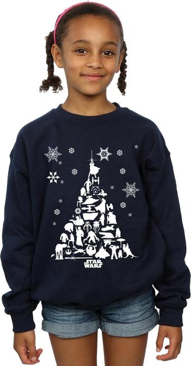 Immagine prodotto Star Wars Christmas Tree Felpa Ragazze (152, 158)