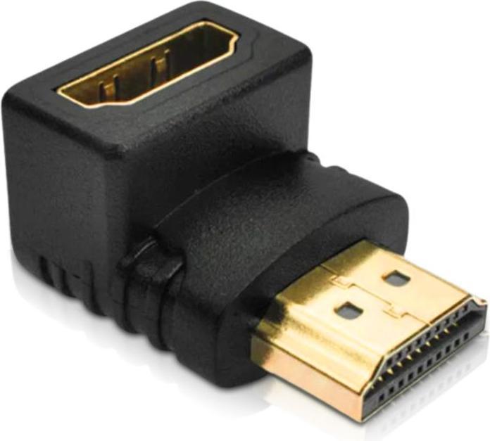 Image du produit Hermex HDMI mâle vers HDMI femelle Adaptateur angulaire HDMI 90° Adaptateur angulaire HDMI (HDMI, 2.20 cm)