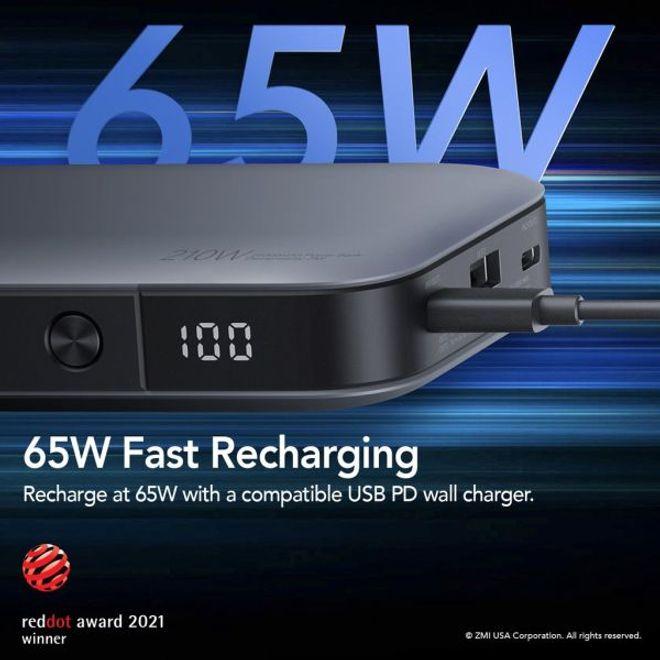 Produktbild ZMI Powerpack 25000 mAh, 210 W Powerbank (QB826G) (25000 mAh, 100 W, 92.50 Wh)