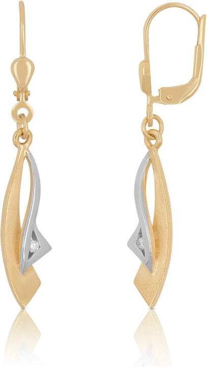 Immagine prodotto Muau Orecchini con diamanti bicolore 750/18K