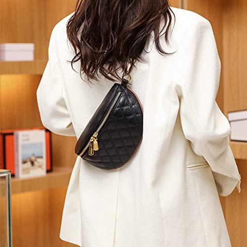 Produktbild Only-Bags.Store Crossbody Bag Breiter Gurt Bauchtasche Stylisch, Kleine Umhängetasche mit Reissverschluss für