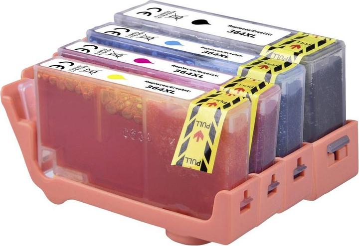 Produktbild Renkforce Tinte Kombi-Pack ersetzt HP 364 XL (N9J74AE) Kompatibel Schwarz, Cyan (M, BK, C, Y)