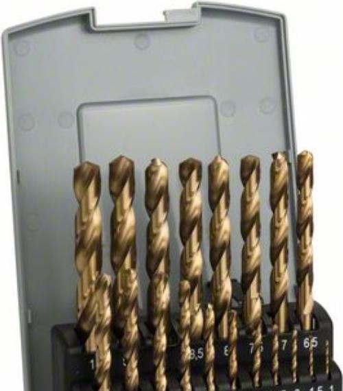 Actual product image Bosch Professional Zubehör Metal drill bit set HSS-TiN, ProBox, 19-piece (6 mm, 1 mm, 6.5 mm, 5.5 mm, 10 mm, 1.5 mm, 7 mm, 3 mm, 5 mm, 8.5 mm, 8 mm, 2.5 mm, 9 mm, 3.5 mm, 4.5 mm, 2 mm, 7.5 mm, 9.5 mm, 4 mm)