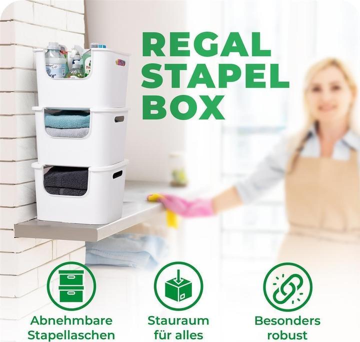 Produktbild Novaliv 3x Aufbewahrungsbox Bad Organizer Kleiderschrank Schubladen Ordnungssystem Weiss Wohnmobil Sc