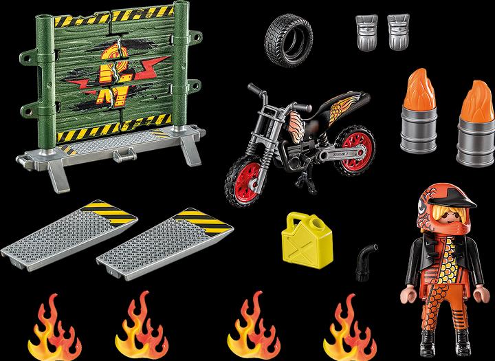 Actual product image Playmobil Motorbike with wall of fire (71256, Playmobil stunt show)