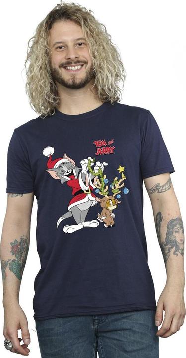 Actual product image Tom & Jerry Mens Christmas Reindeer T-Shirt (XXL)