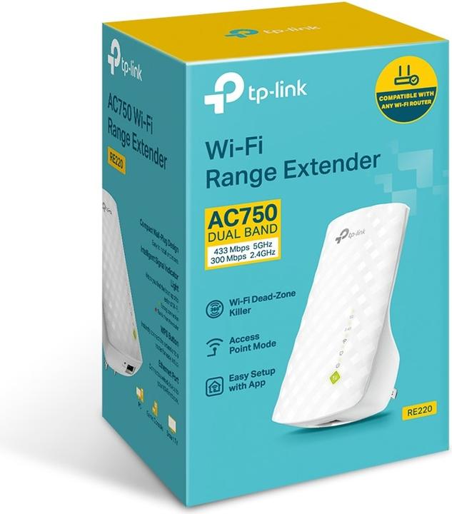 Image du produit TP-Link RE220 (433 Mbit/s, 300 Mbit/s)