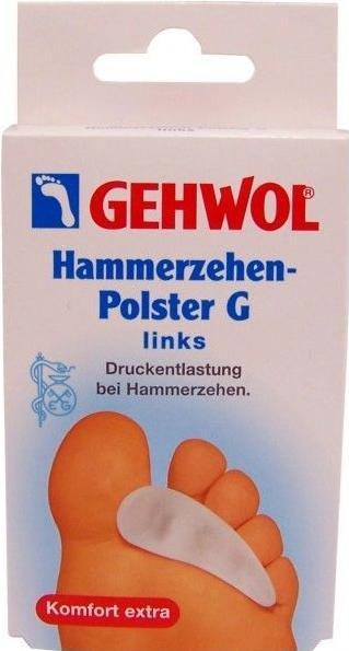 Produktbild Gehwol Hammerzehen-Polster G Verkaufspackung links 1 Stk (Druckentlastung, 30 ml)
