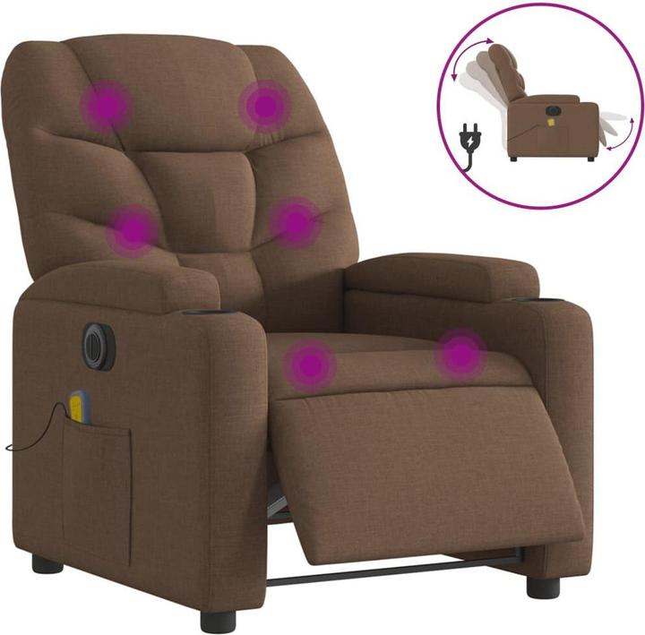 Produktbild VidaXL Massagesessel Elektrisch Stoff