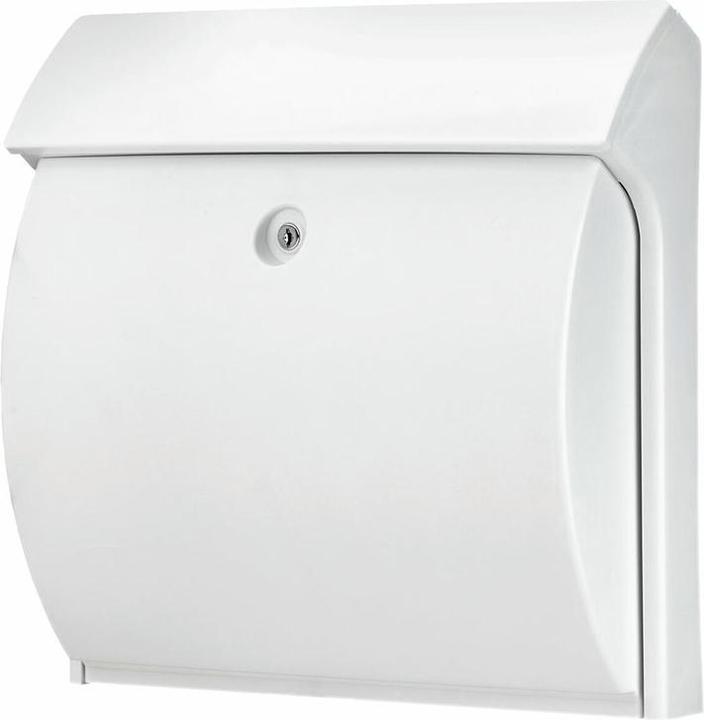 Burg Wächter Cassetta delle lettere in plastica LxHxP 384/375/145 mm Classico bianco con sportello + fermo di