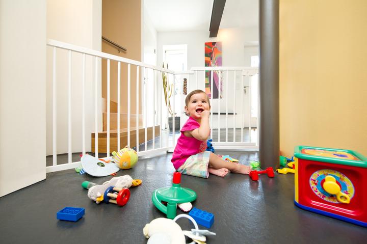 Produktbild Felibaby ONE4all 1+1 weiss extra breites Tür-/ Treppenschutzgitter aus Massivholz (5 cm)