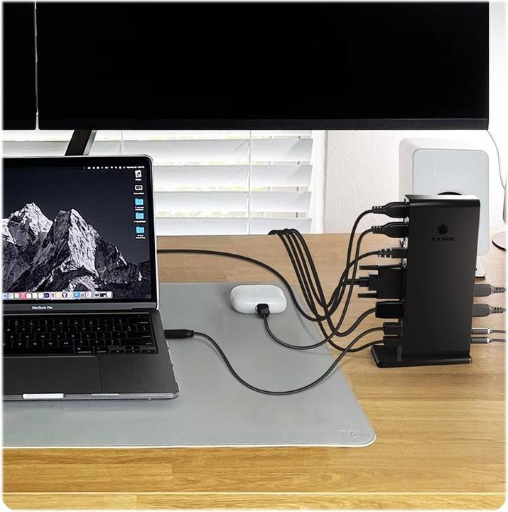 Produktbild Icy Box IB-DK2241AC - USB Type-A 3.0 Multi Dock (USB-B, 11 Ports)