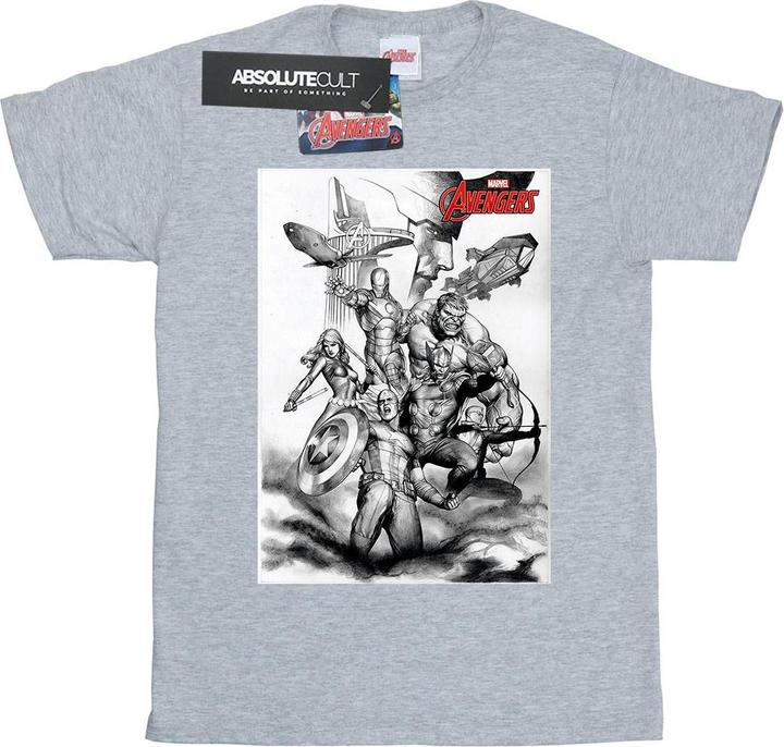 Produktbild Avengers Assemble Team Sketch TShirt (XL)