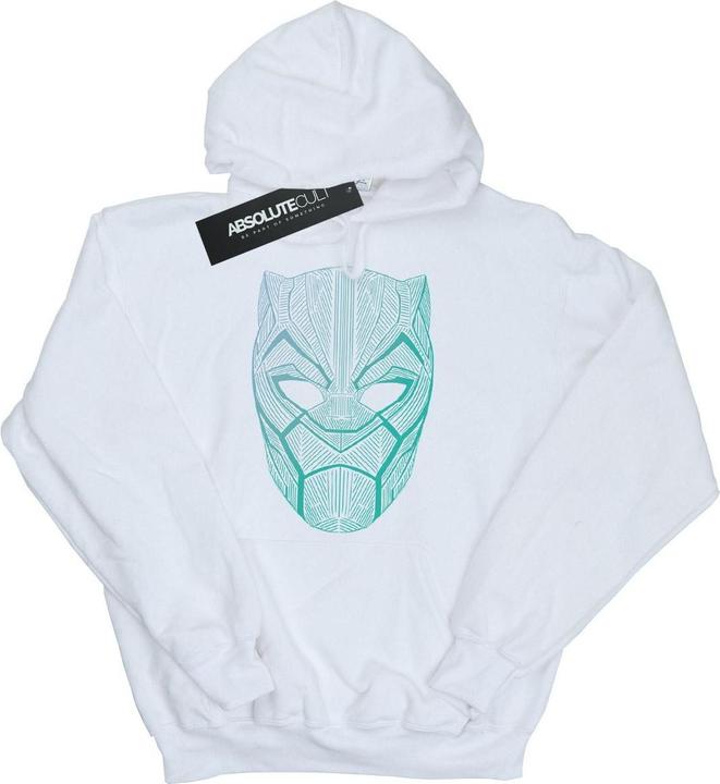 Schwarzer Panther Stammesmaske Hoodie (M)