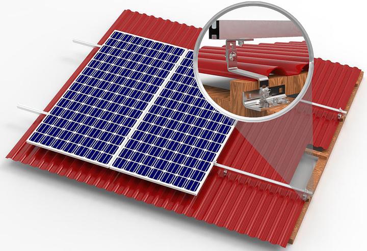 Actual product image Revolt 102-piece roof mounting set for 6 solar modules