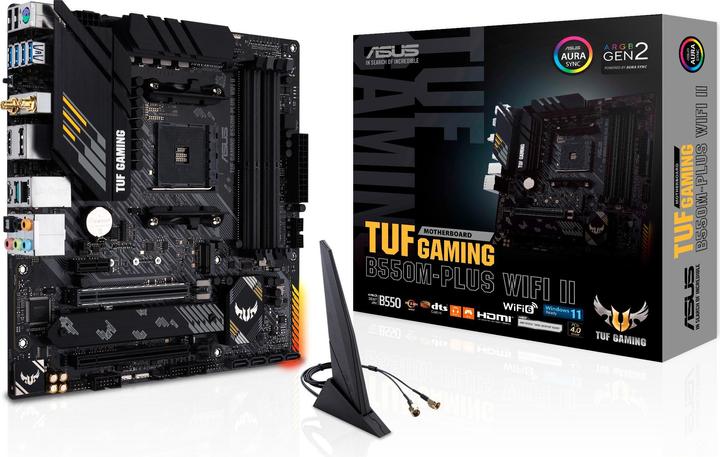 Immagine prodotto ASUS TUF GAMING B550M-PLUS WIFI II (AM4, AMD B550, mATX)