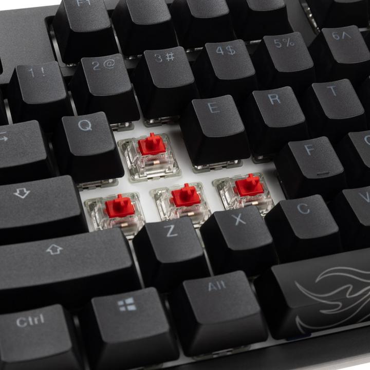 Image du produit Ducky Clavier de jeu Shine 7 PBT, MX-Red, RGB LED - blackout (US) (US, Filaire)