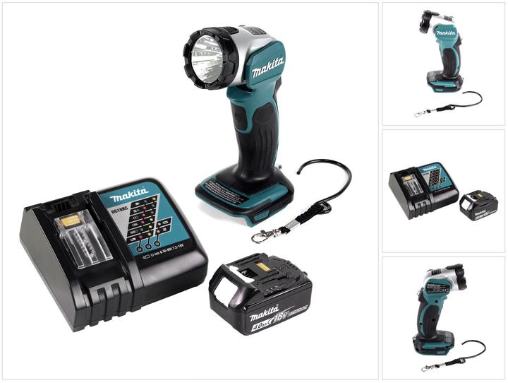Actual product image Makita DML 802 M1 Battery Lamp 18 V Li-Ion for 14.4 and 18 V battery + 1 x 4.0 Ah battery + charger (180 lm)