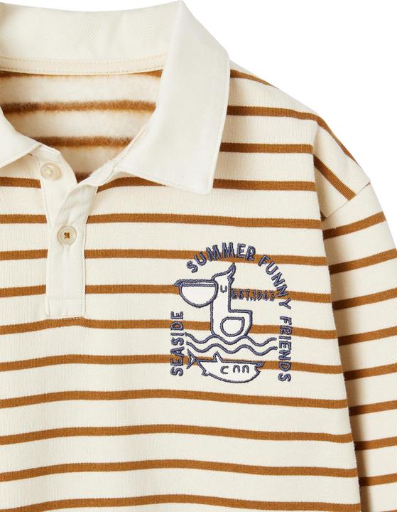 Actual product image Vertbaudet Boys' sweatshirt with recycled polyester (158)