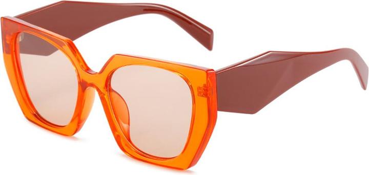 Actual product image Techsuit - Sunglasses (3967) - for Women, PC Frame and Lens - Orange / Tan / Champagne