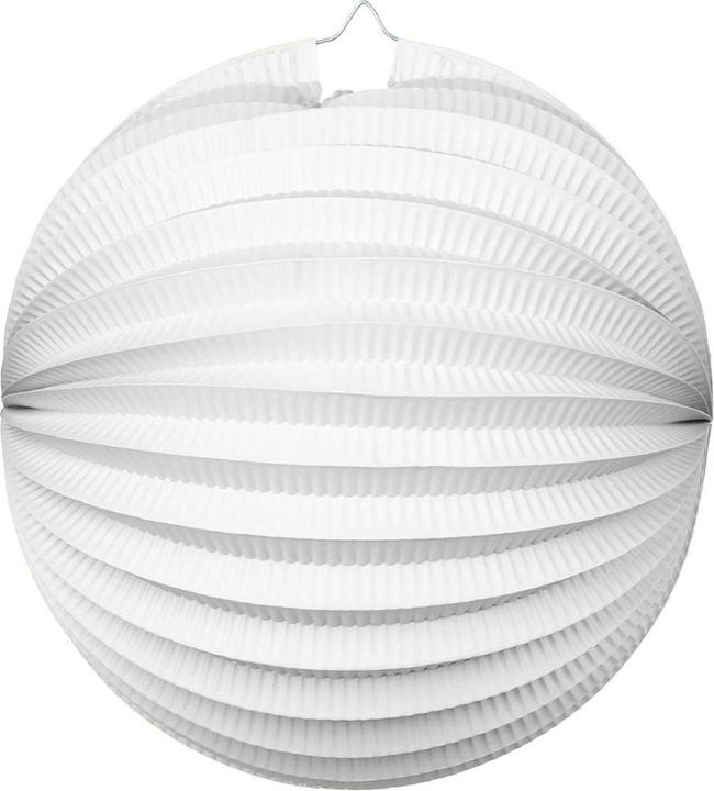 Actual product image Globos Europe Paper Lantern Round White, 25cm (Ø 25 cm, 1 x)