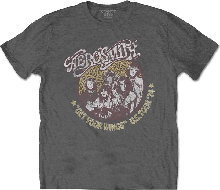 Immagine prodotto Aerosmith Maglietta Stampa Ghepardo Adulto Unisex (M)
