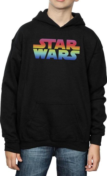 Actual product image Star Wars Boys Rainbow Logo Hoodie (116)