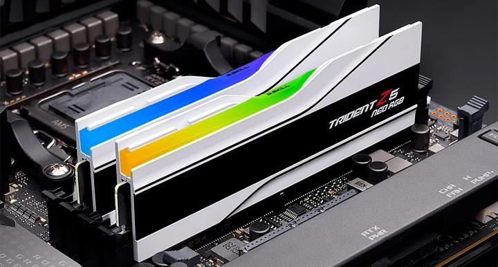 Productafbeelding G.Skill 6000MHz 64 GB (2 x 32 GB) Trident Z5 NEO RGB voor AMD EXPO (2 x 32GB, 6000 MHz, DDR5 RAM, DIMM 288 pin)