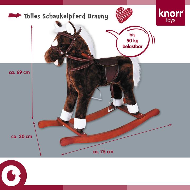 Produktbild Knorrtoys Schaukelpferd "Brauny"