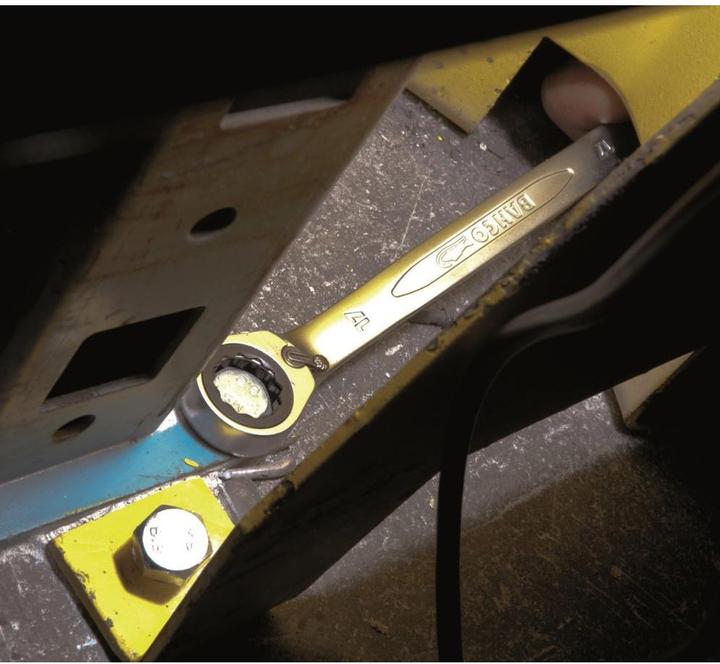 Produktbild Bahco Satz metrische Knarren-Ring-Maulschlüssel - 12-teilig/Kunststoffhalter (12 mm, 8 mm, 13 mm, 10 mm, 19 mm, 17 mm, 18 mm, 11 mm, 16 mm, 15 mm, 14 mm, 9 mm)