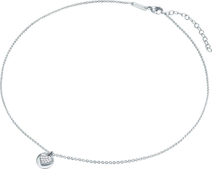 Immagine prodotto Eastside Cuore da donna in acciaio inossidabile Preciosa argento 40,0 cm di catena base + 5,0 cm di (Acciaio inossidabile, 40 - 45 cm)