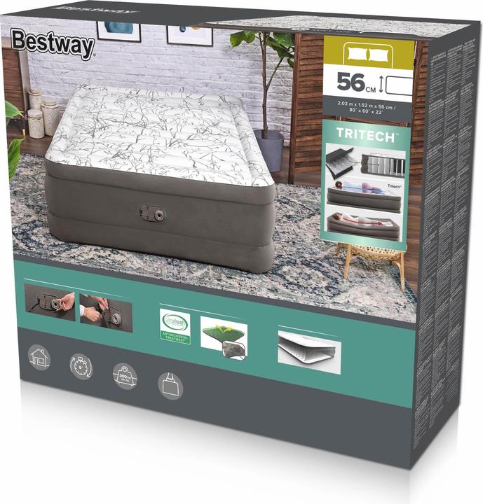 Produktbild Bestway Tritech Fashion Flock Airbed (150 x 200 cm)