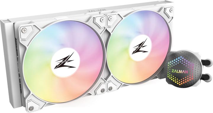 Zalman ALPHA24 White CPU Liquid Cooler 240mm Radiator 2 x 10 mm Fan ARGB pump Dual