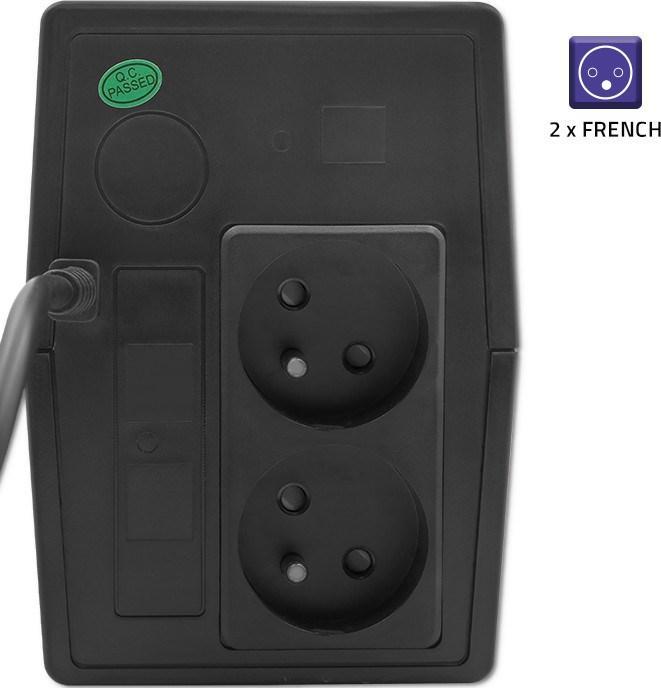Actual product image Qoltec Zasilacz awaryjny UPS | Monolith | 1000VA | 600W (1000 VA, 600 W, Line-interactive UPS)
