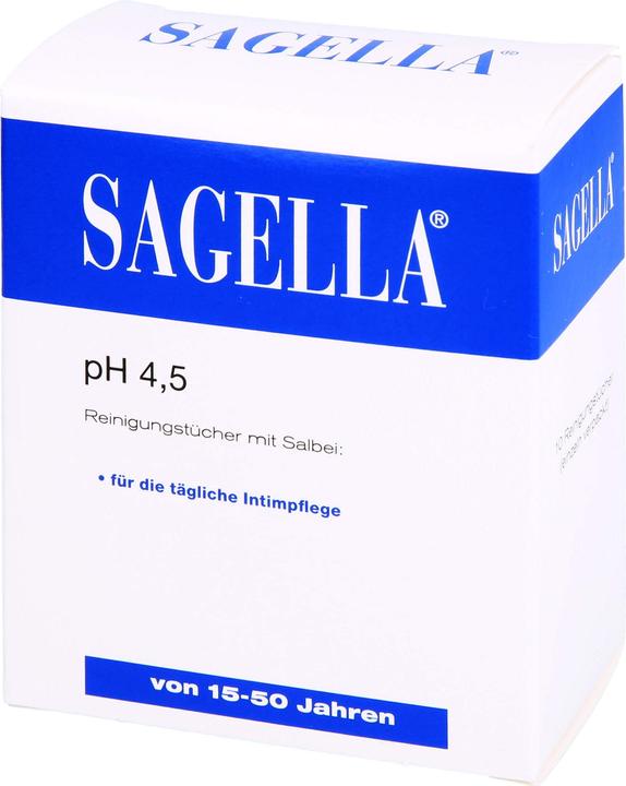 Image du produit Sagella Lingettes nettoyantes, 10 pcs TUE (Lingettes intimes)