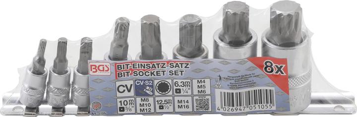 Produktbild BGS Bit-Einsatz-Satz (M16, M4, M12, M6, M5, M14, M10, M8)