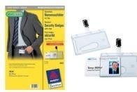 Produktbild Avery Zweckform Sicherheits-Namensschild, 85 x 54 mm transparent, Hartbox aus festem PVC-freiem Material