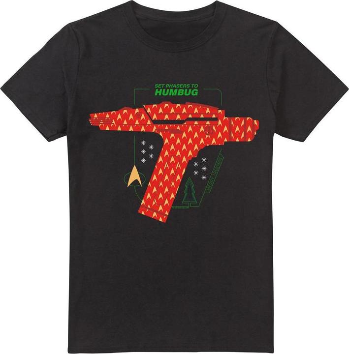 Star Trek: The Original Series Phaser Set To Humbug TShirt weihnachtliches Design (XXL)
