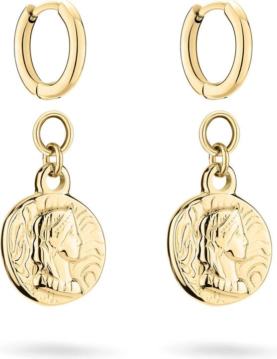 Produktbild Tamaris Original round earrings with pendants 2in1 Coins TJ-0442-E-29 (Edelstahl)