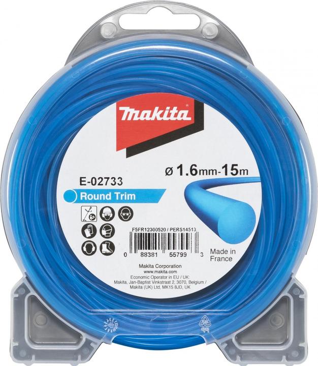 Productafbeelding Makita Maaidraad rond 1,6mmx15m (Grastrimmer, Trimmerdraad + draadspoel)