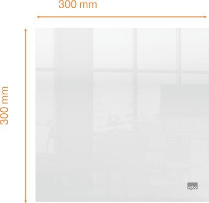 Productafbeelding Nobo Acryl notitiebord 30 cm x 30 cm, Transparant (30 x 30 cm)